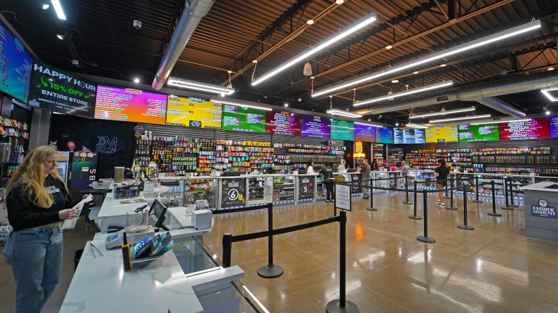 Ferndale Michigan marijuana dispensary interior